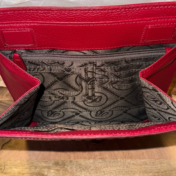 Brighton Red Embossed Crossbody Bag - Picture 6 of 13